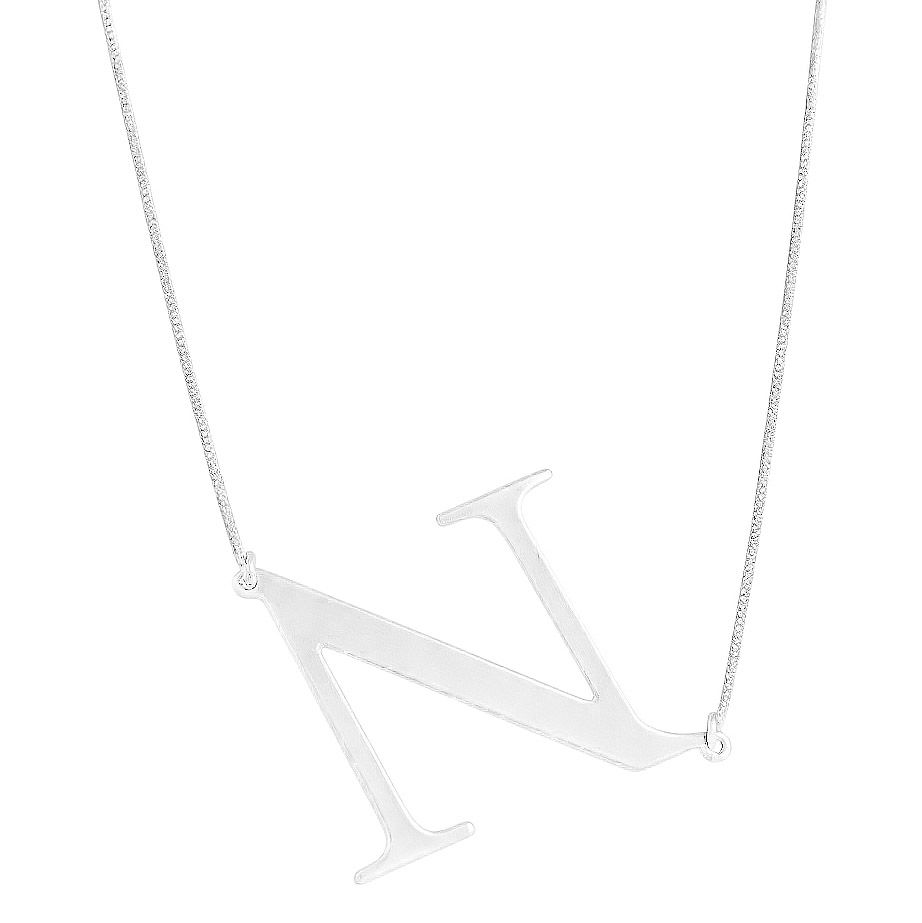 Colar Letra Personalizado Prata 925 | LE BEAU