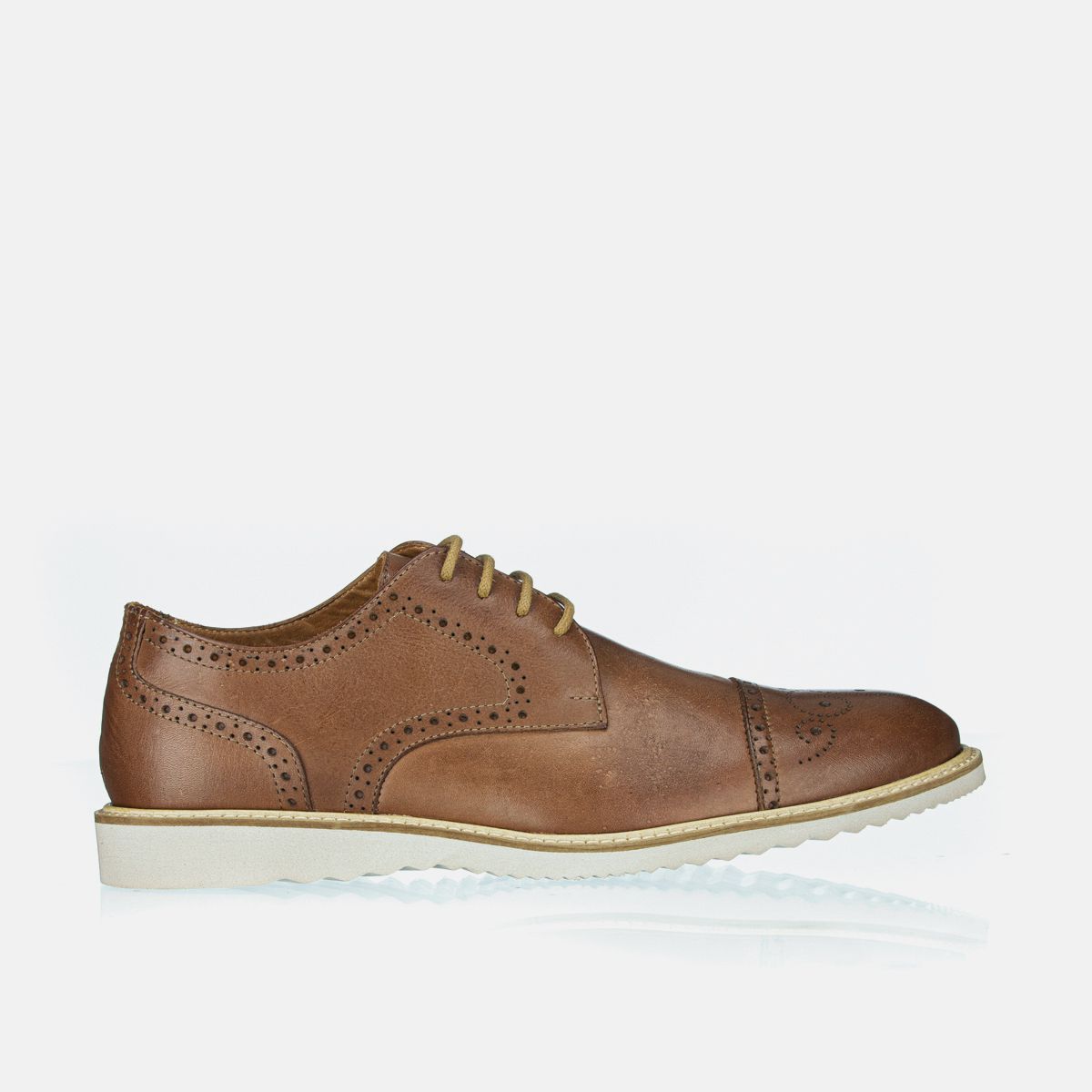 Sapato Masculino Brogue Premium Estampa Dama Couro