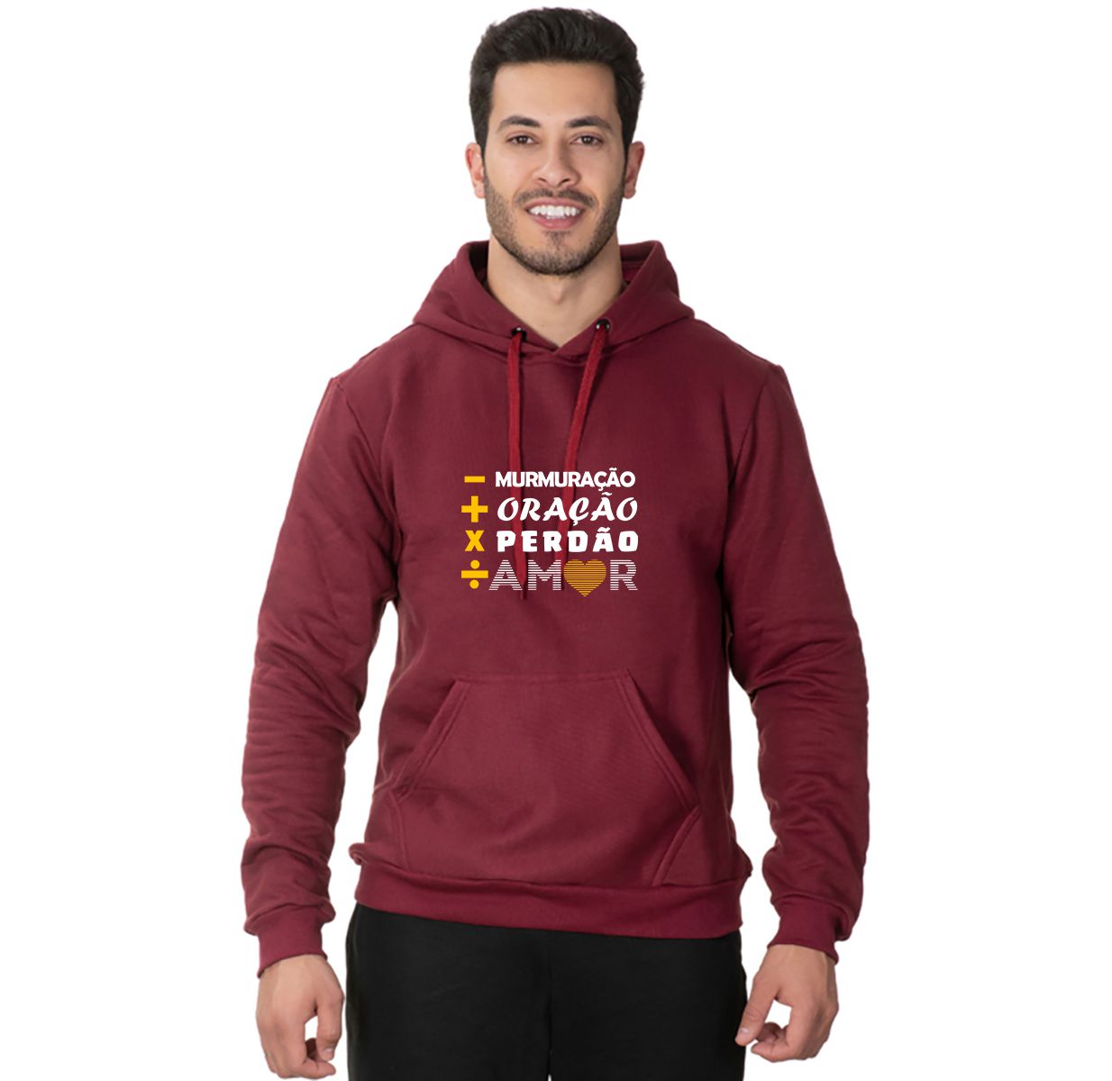 Blusa Moletom Adulto Matem tica Crist Com Capuz e Bolso Canguru BORD Loja do Mission rio