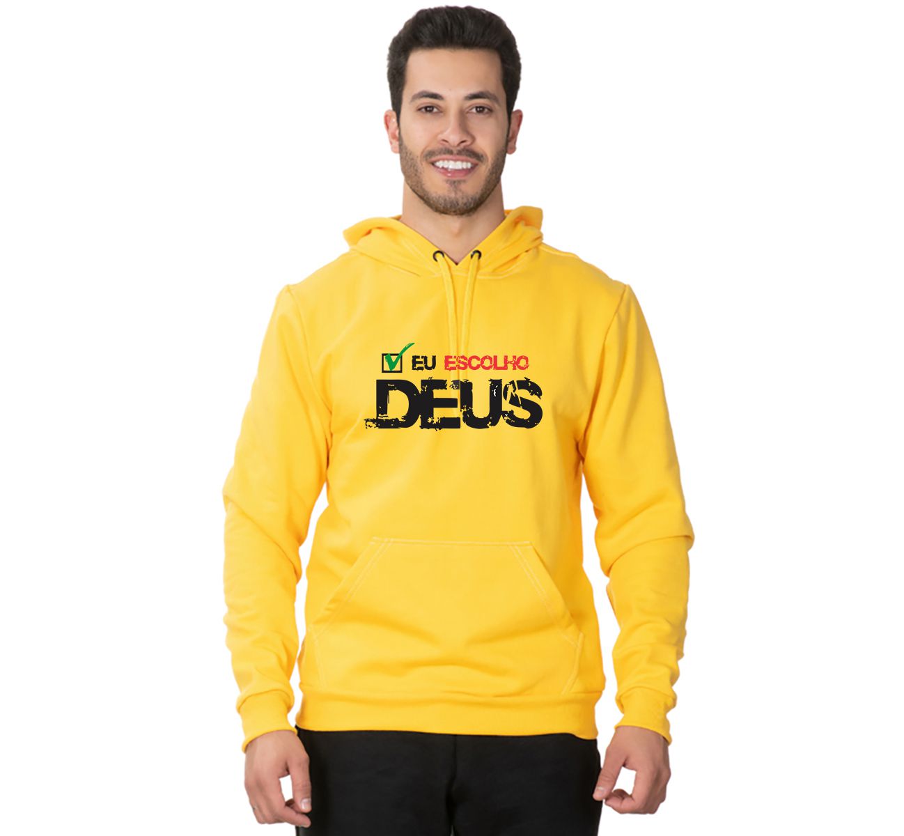 Moletom amarelo outlet sem capuz