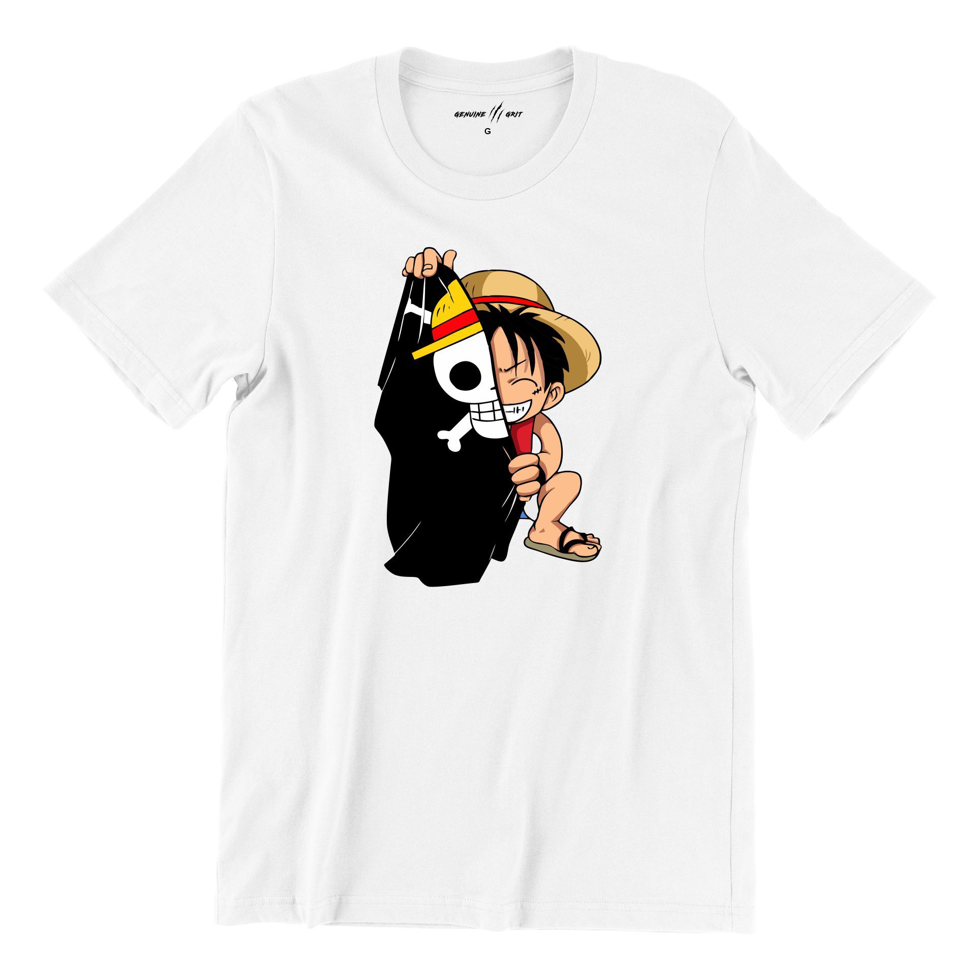 Camiseta T-shirt One Piece D. Luffy - Branco