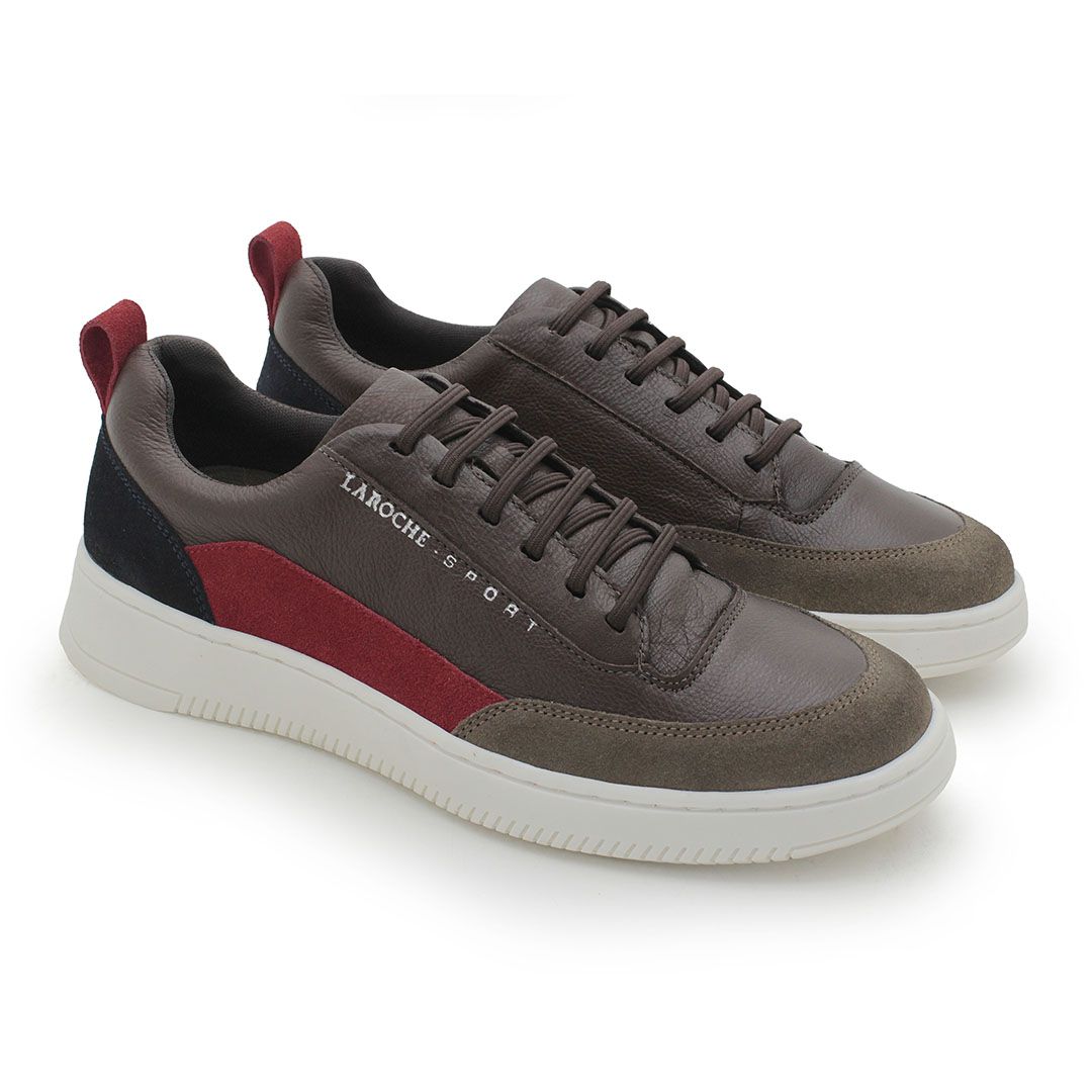 Sapatenis Masculino Apolo Colors em Couro Caf Cal ados Laroche