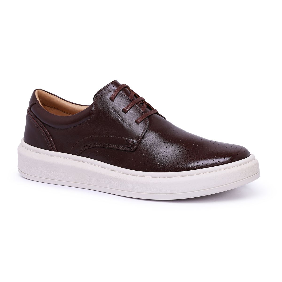 Sapato Casual Comfort Sapatoterapia SPT Couro Caf 4001