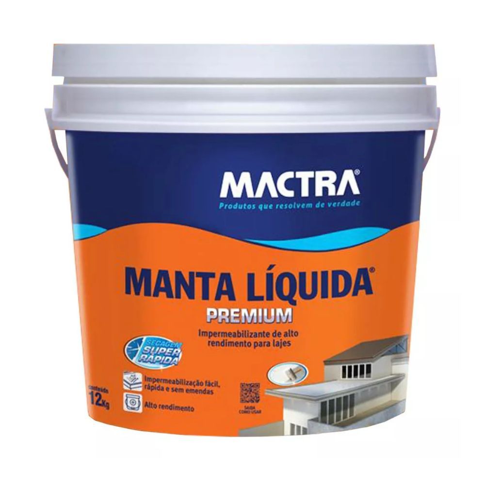 Manta Líquida Premium Impermeabilizante Para Lajes Mactra 12kg | Luidar ...