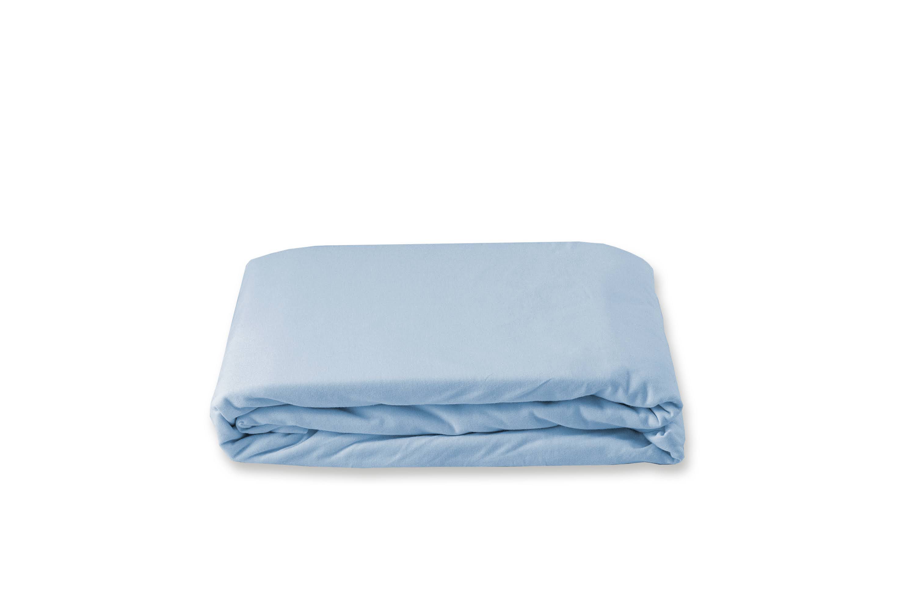 Lençol Solteiro com Elástico Azul Blue - 88x188x30cm - Exclusiva Malha ...