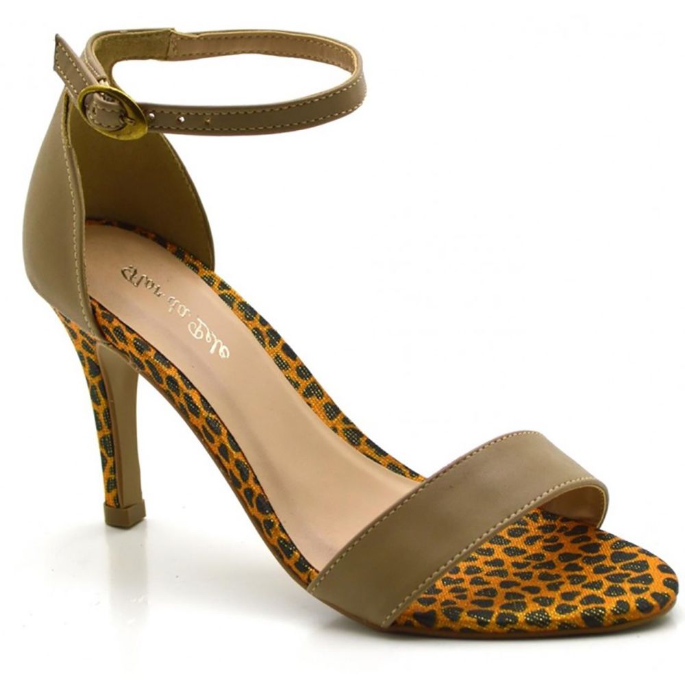 Sandalia nude social sales