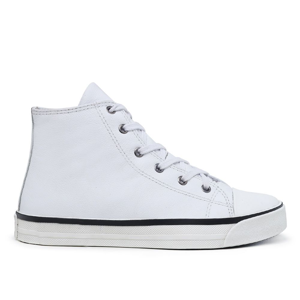 Dainty mid store leather converse