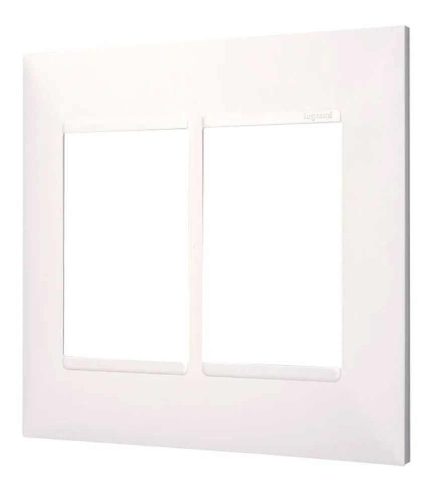 Placa 4x4 2+2 Postos Separados Branca- 618514BC-Pial Plus+