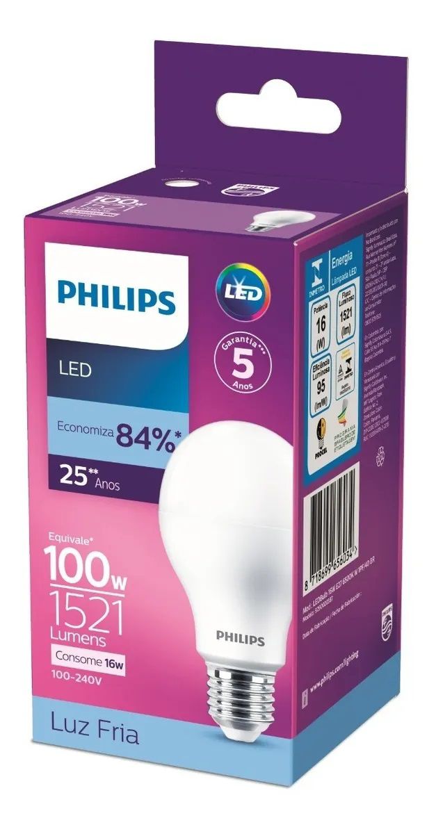 Lâmpada Led Bulbo 16w 1521lm Branca/biv - Philips