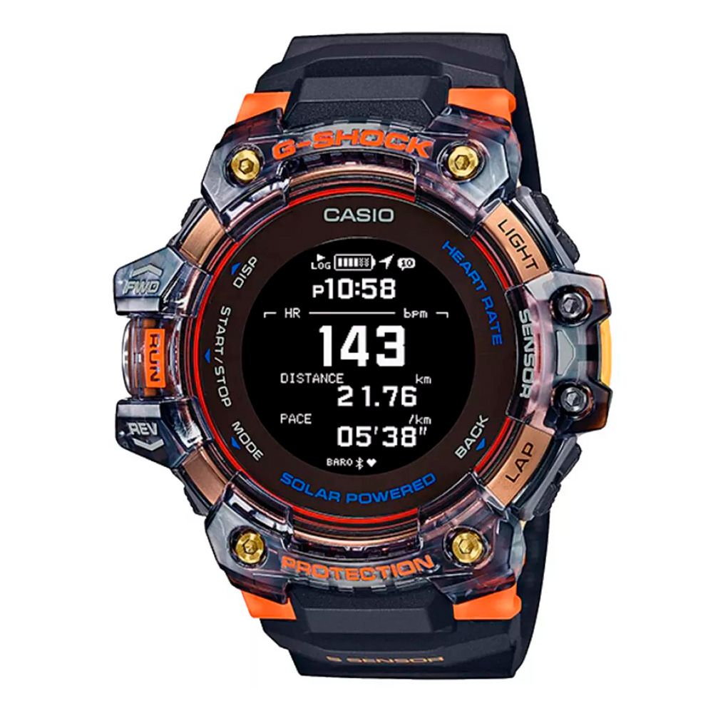 Relogio G-Shock Squad Digital Esportivo Preto e Laranja