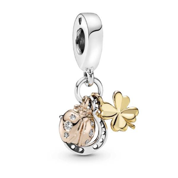 Charm Pandora Pendente Trio Da Sorte Rose