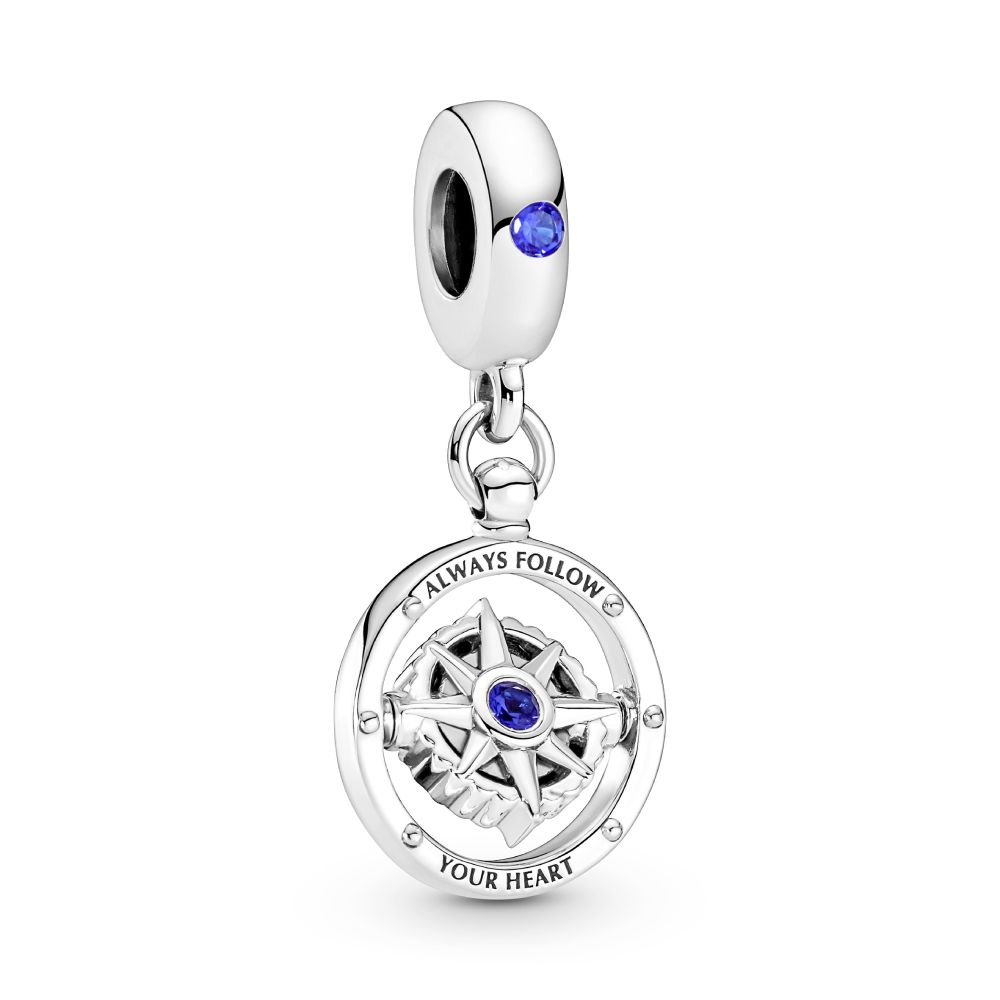 送料無料 百貨店 Charm Pendente Giratória Bússola Pandora アクセサリー