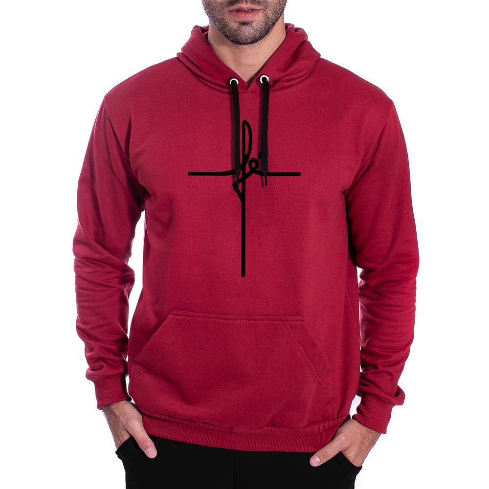 Moletom preto sales com rosa vermelha
