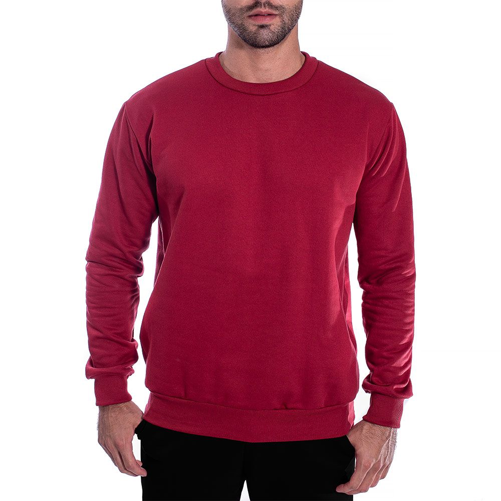 Moletom liso on sale vermelho