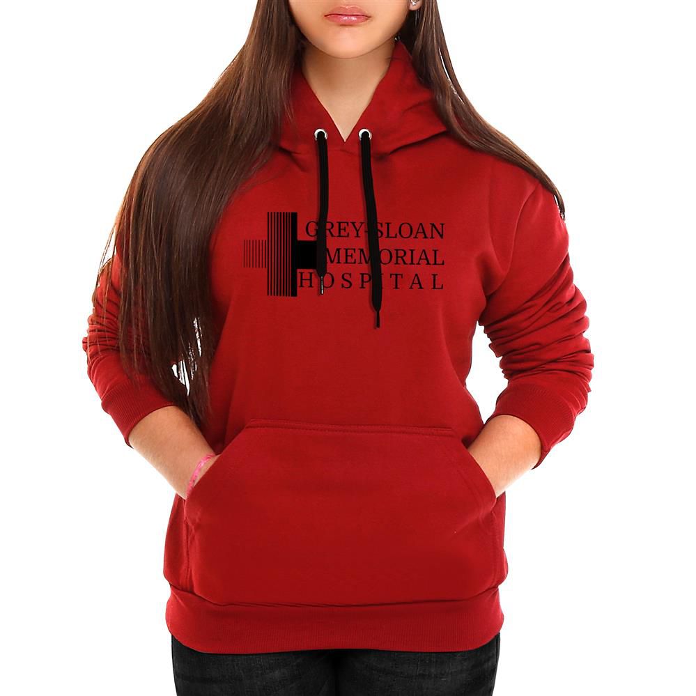 Moletom Grey s Anatomy Sloan Feminino Canguru Vinho Benellys