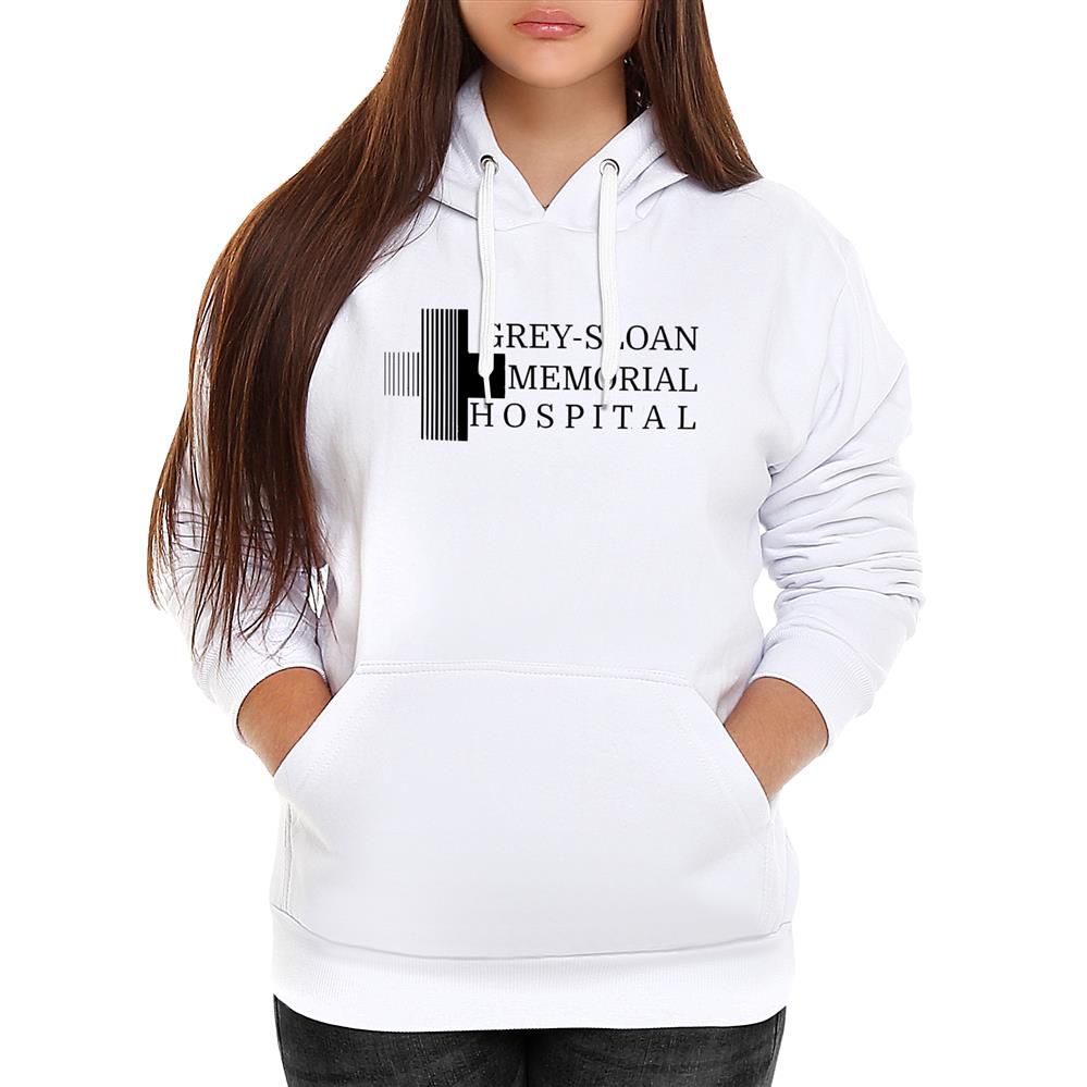 Moletom Grey s Anatomy Sloan Feminino Canguru Branco Benellys