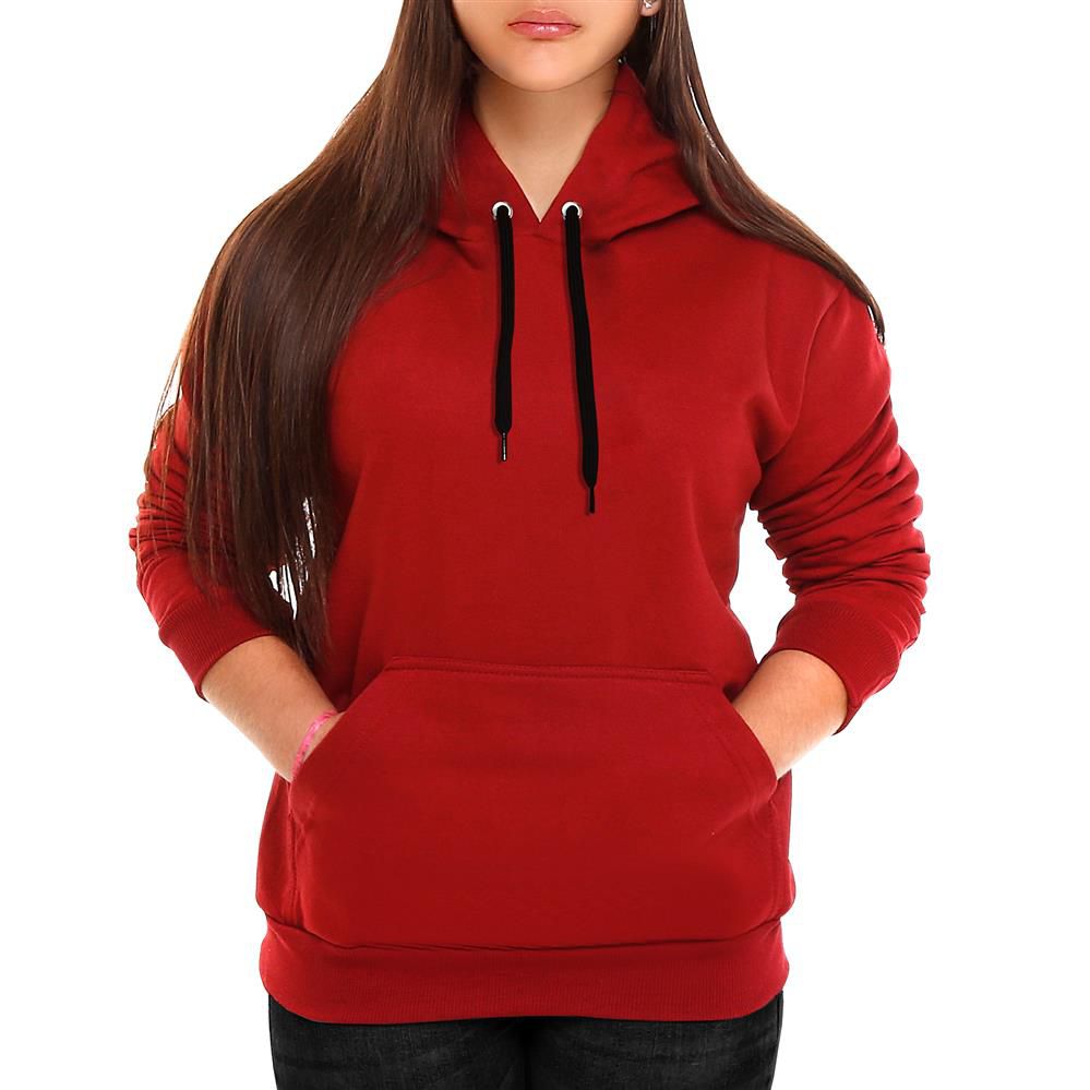 Moletom vermelho sales feminino liso