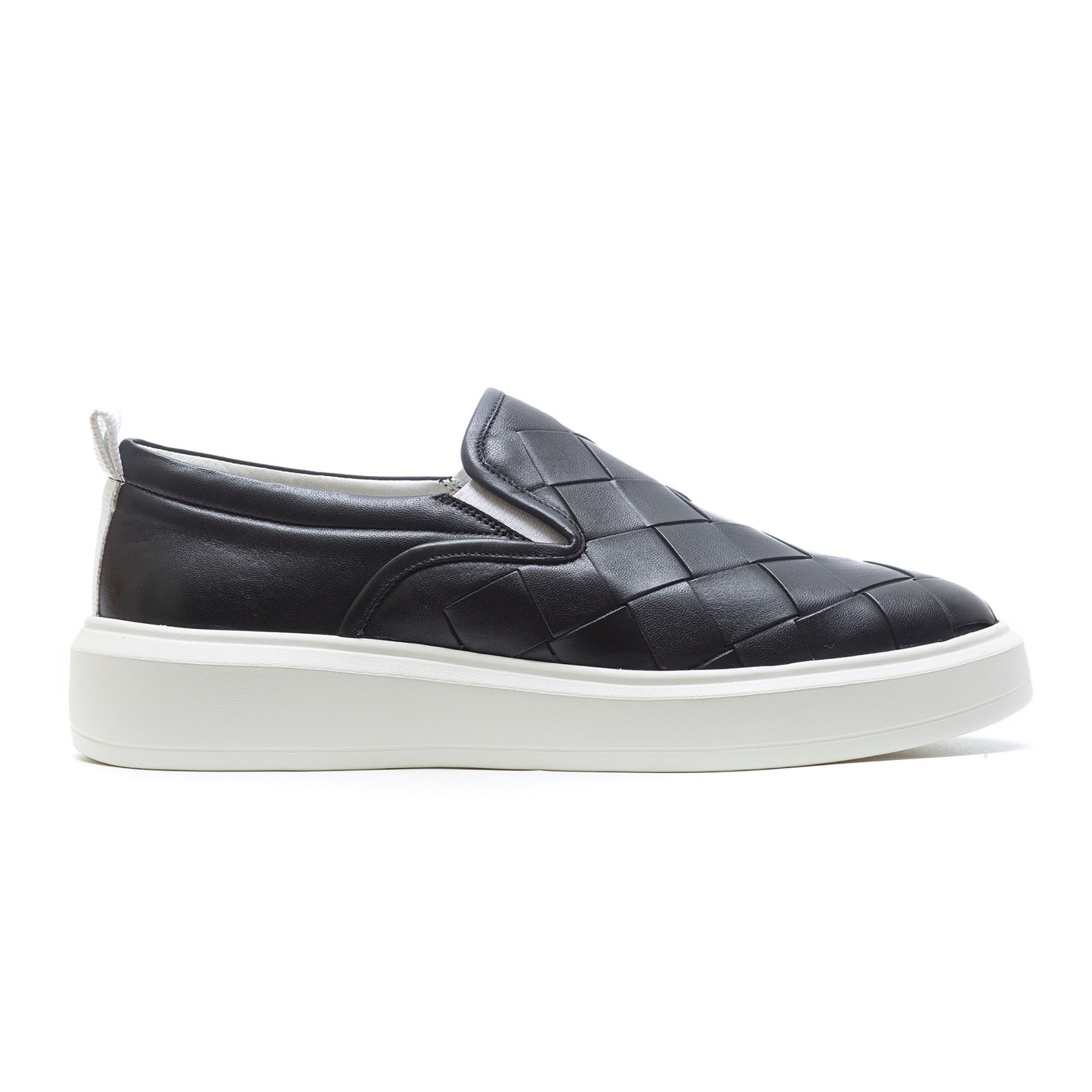 Sneaker Masculino Preto couro solado alta Monbran Dressy