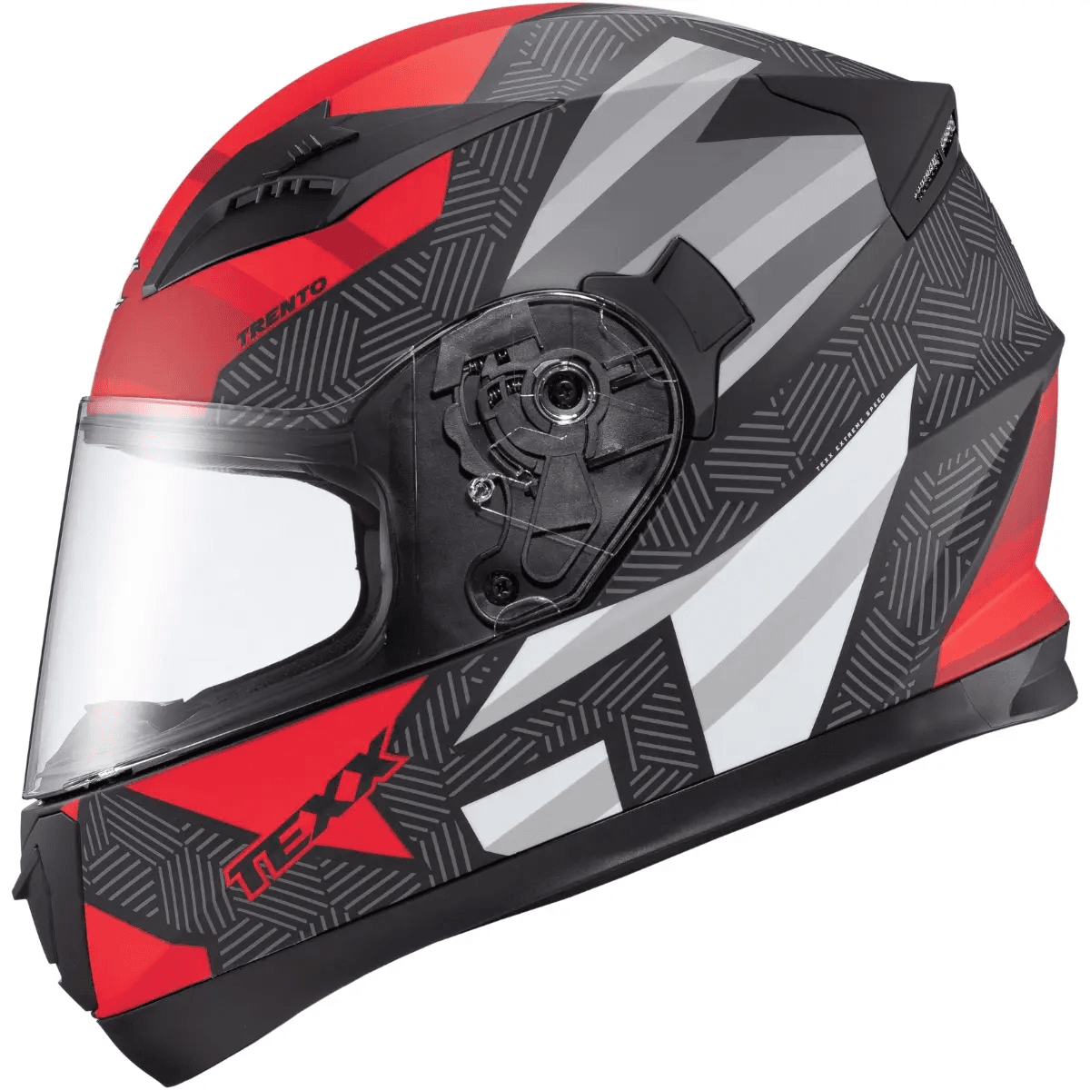 Capacete Texx Strike Trento - Vermelho Fosco | Moto One