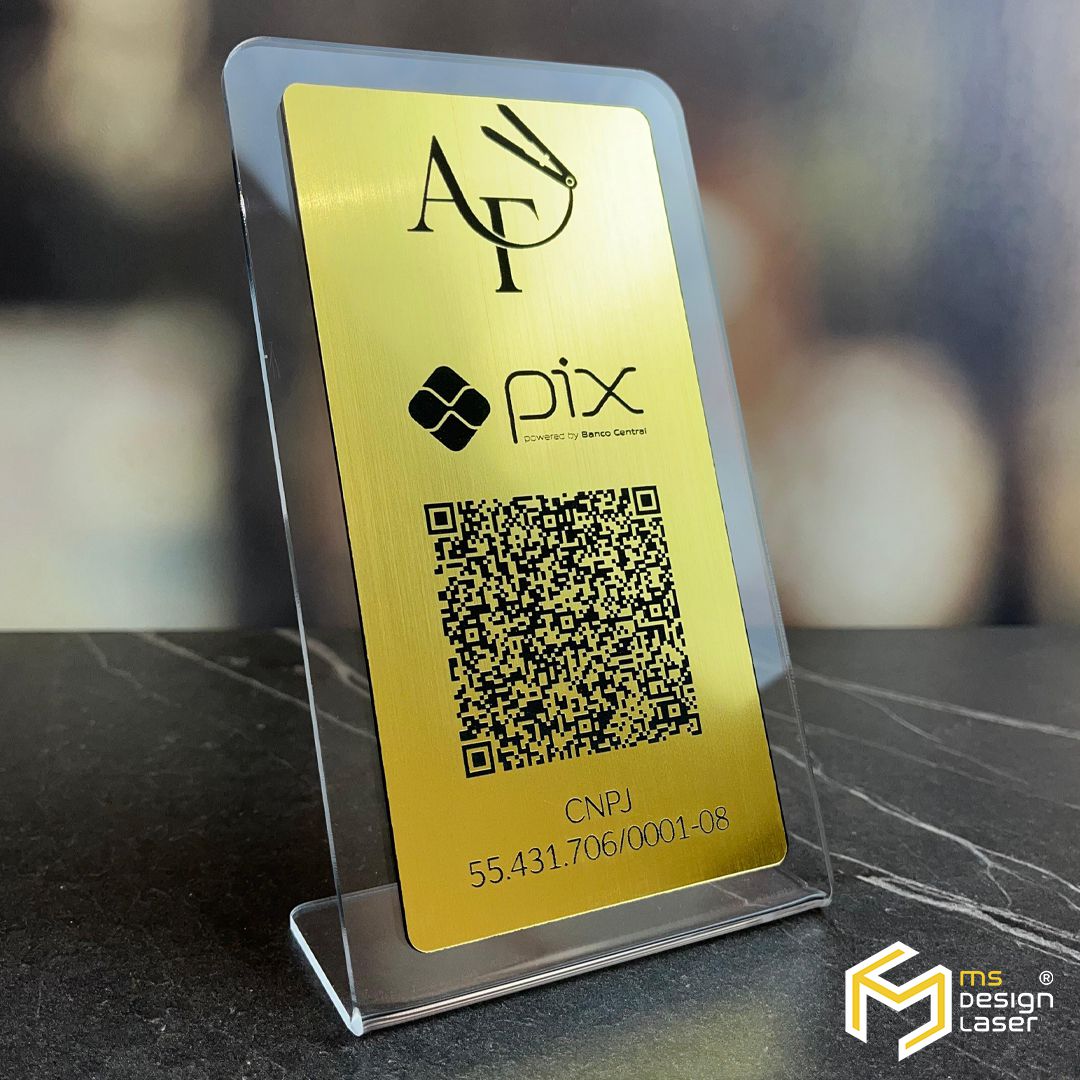 Placa QR Code Mod2 - MS Design Laser