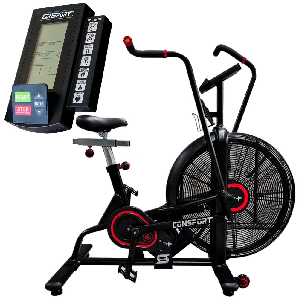 Bicicleta Air Bike Profissional Consport com Resistência por Ar