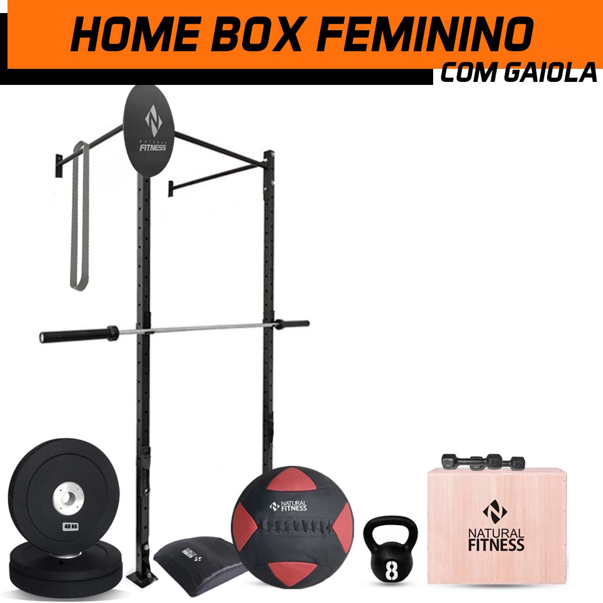 Home Box Cross Training Feminina com Barra Fixa