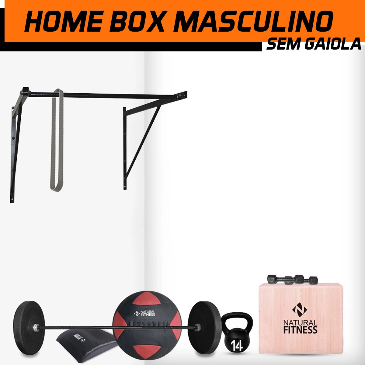 Home Box Cross Training Masculino com Barra Fixa