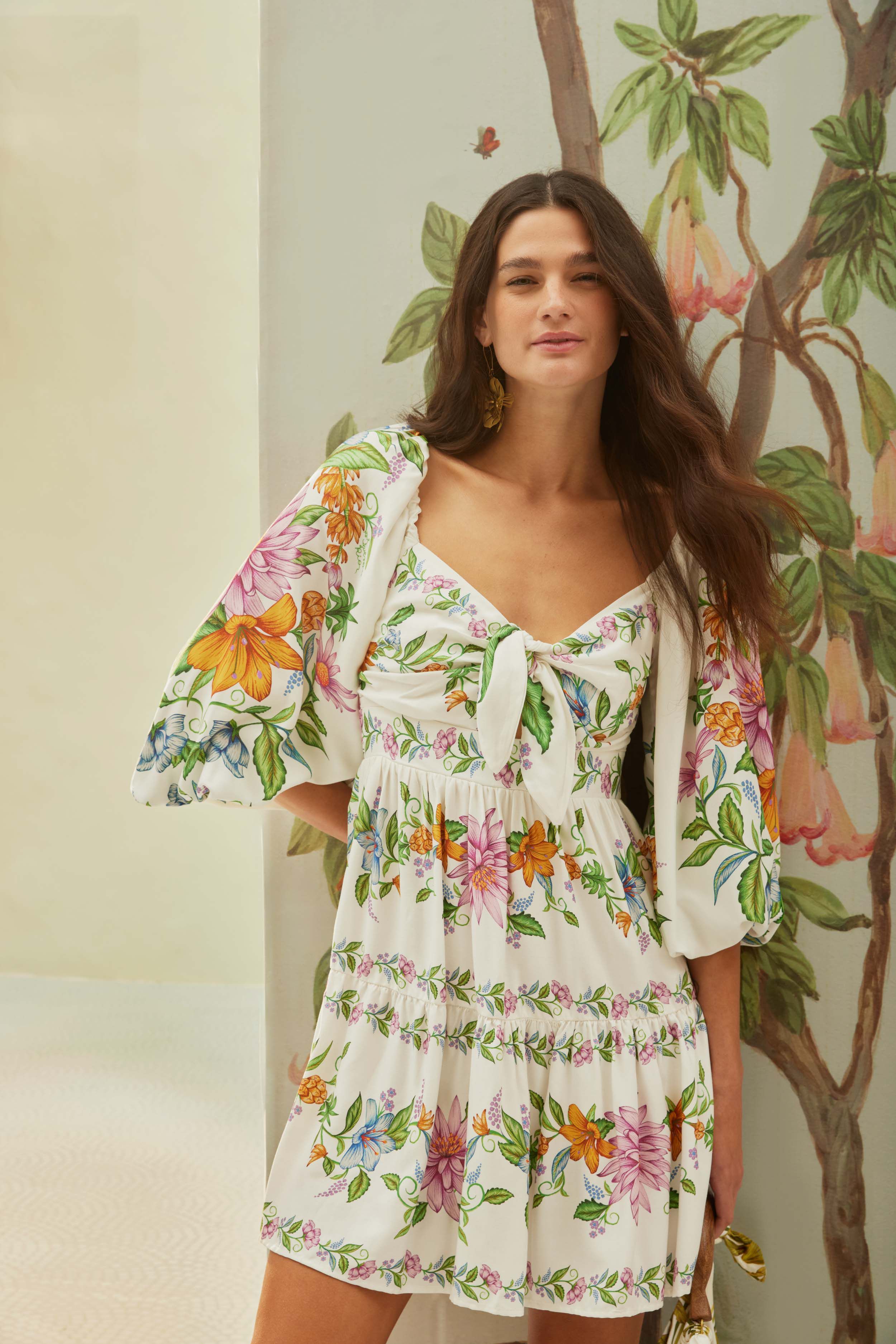 Vestido curto shops delicadeza tropical