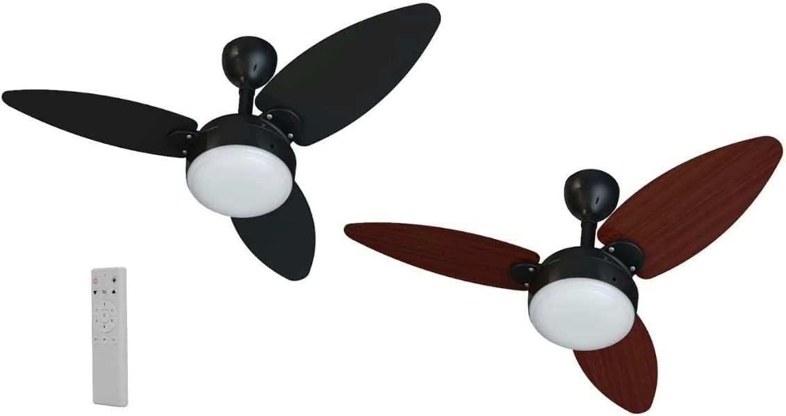 Ventilador de Teto Elluz Inverter Bivolt com Controle Remoto