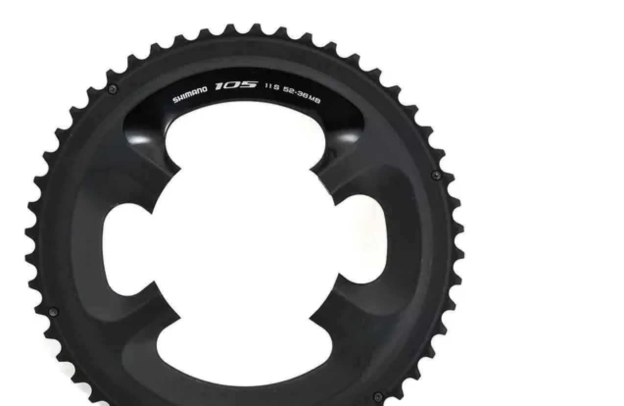 COROA ENGRENAGEM SHIMANO 105 FC-R7000 52D PRETO | PEDAL PRÓ Bike Shop