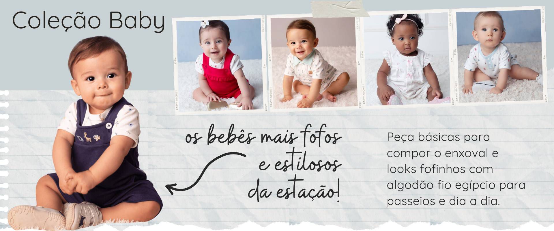 Banner Roupas de Bebê