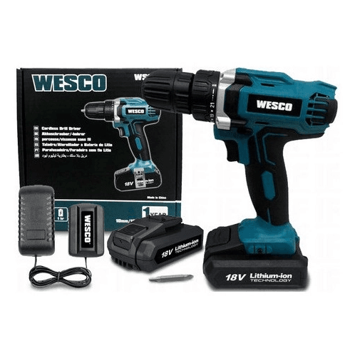 Parafusadeira/Furadeira A Bateria Litio 10MM 18V WS2972 Wesc