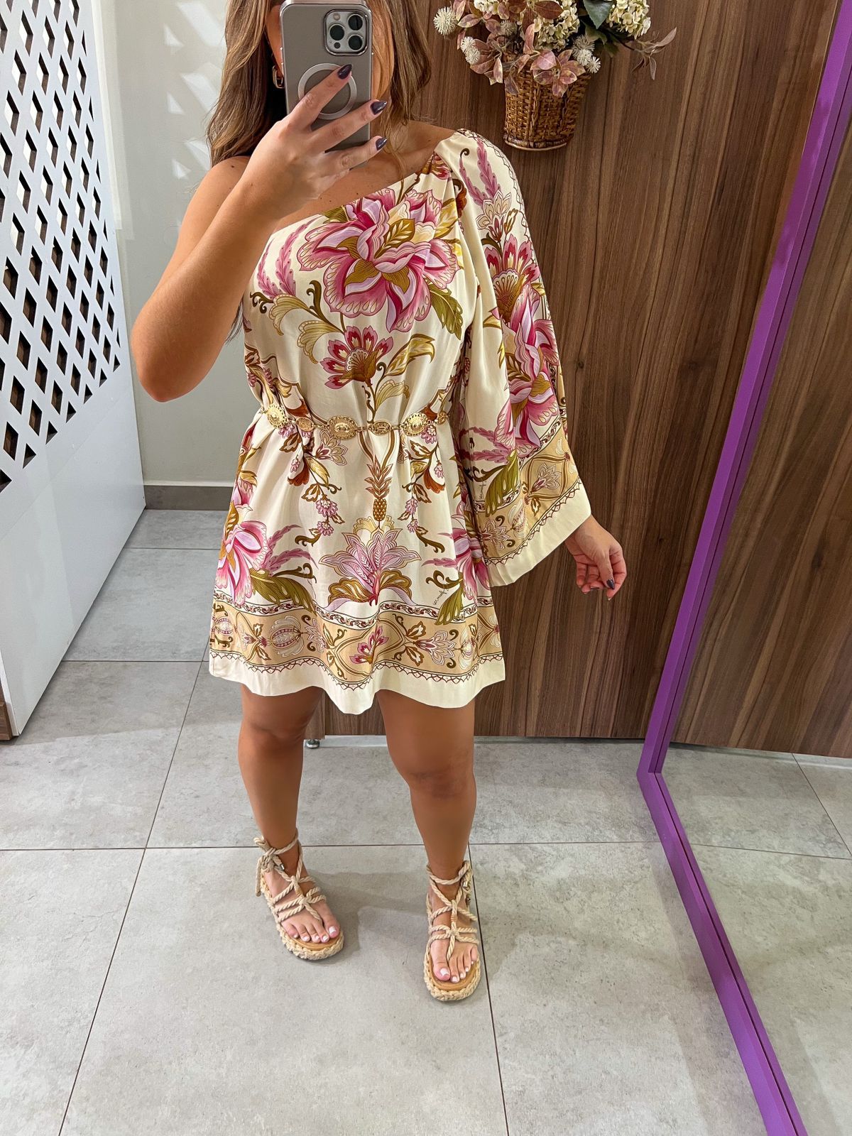 Vestido Curto Jardim Majestoso Farm Closet