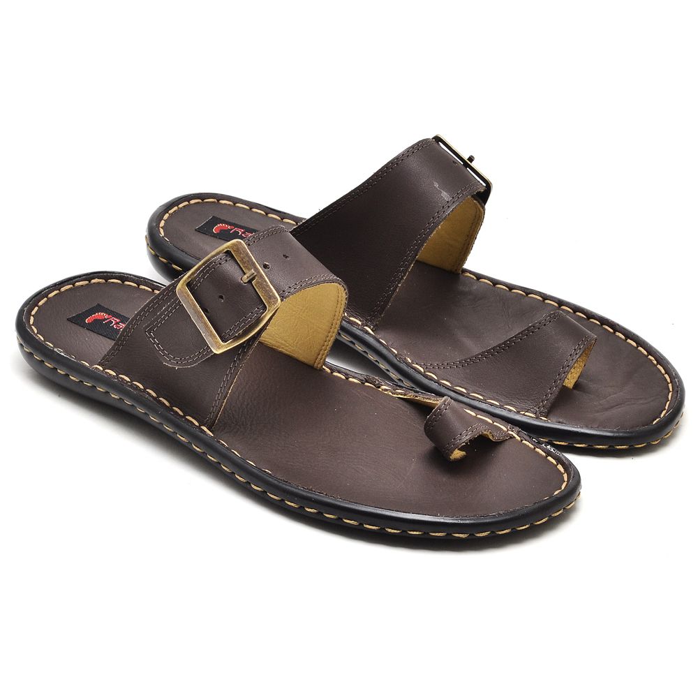 Sandalias de couro masculina com rabicho hotsell