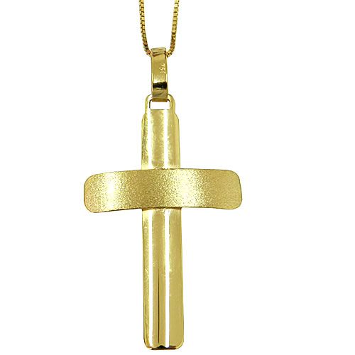 Crucifixo de Ouro 18k com 1.5g e 38.6mm | RDJ Joias