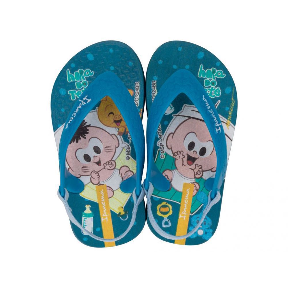 Chinelo Ipanema Baby Turma da Mônica BB036 (Azul/Azul) Rei dos