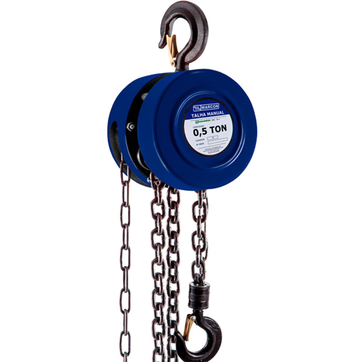 Talha Manual Compacta 500kg 3mt (TA-2) - Marcon | Ritec Máquinas e ...