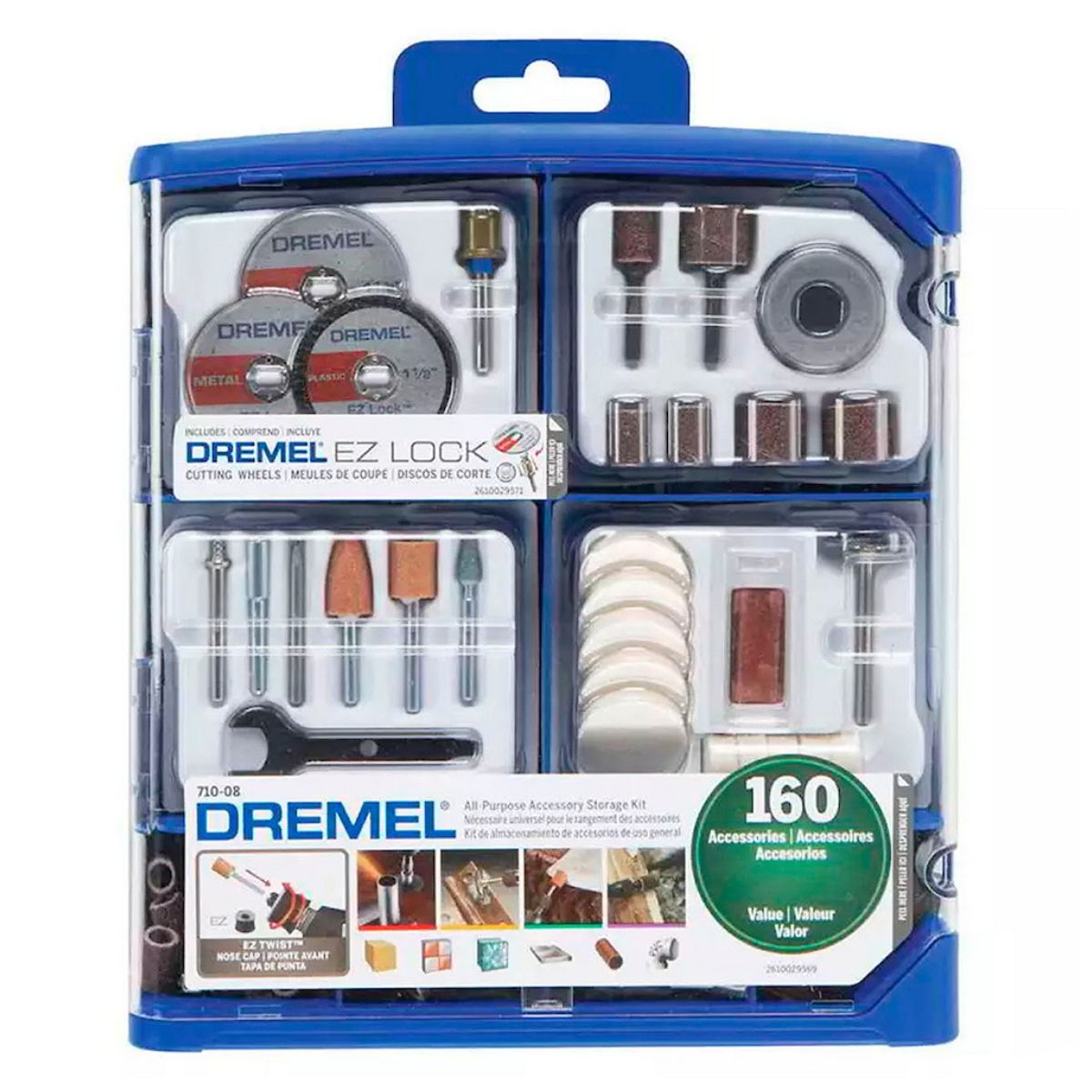 Kit de Acessórios Para Micro Retífica Com 160 Peças (26150710AK ...