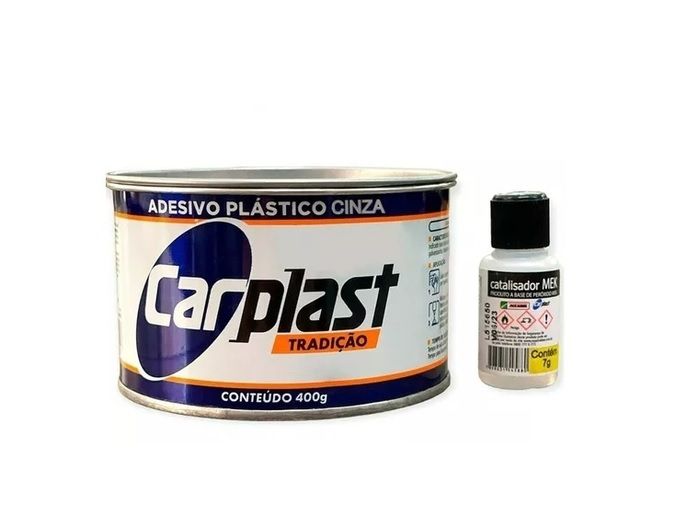 MASSA PLÁSTICA CARPLAST CINZA 400gr c/ CATALISADOR | Santec