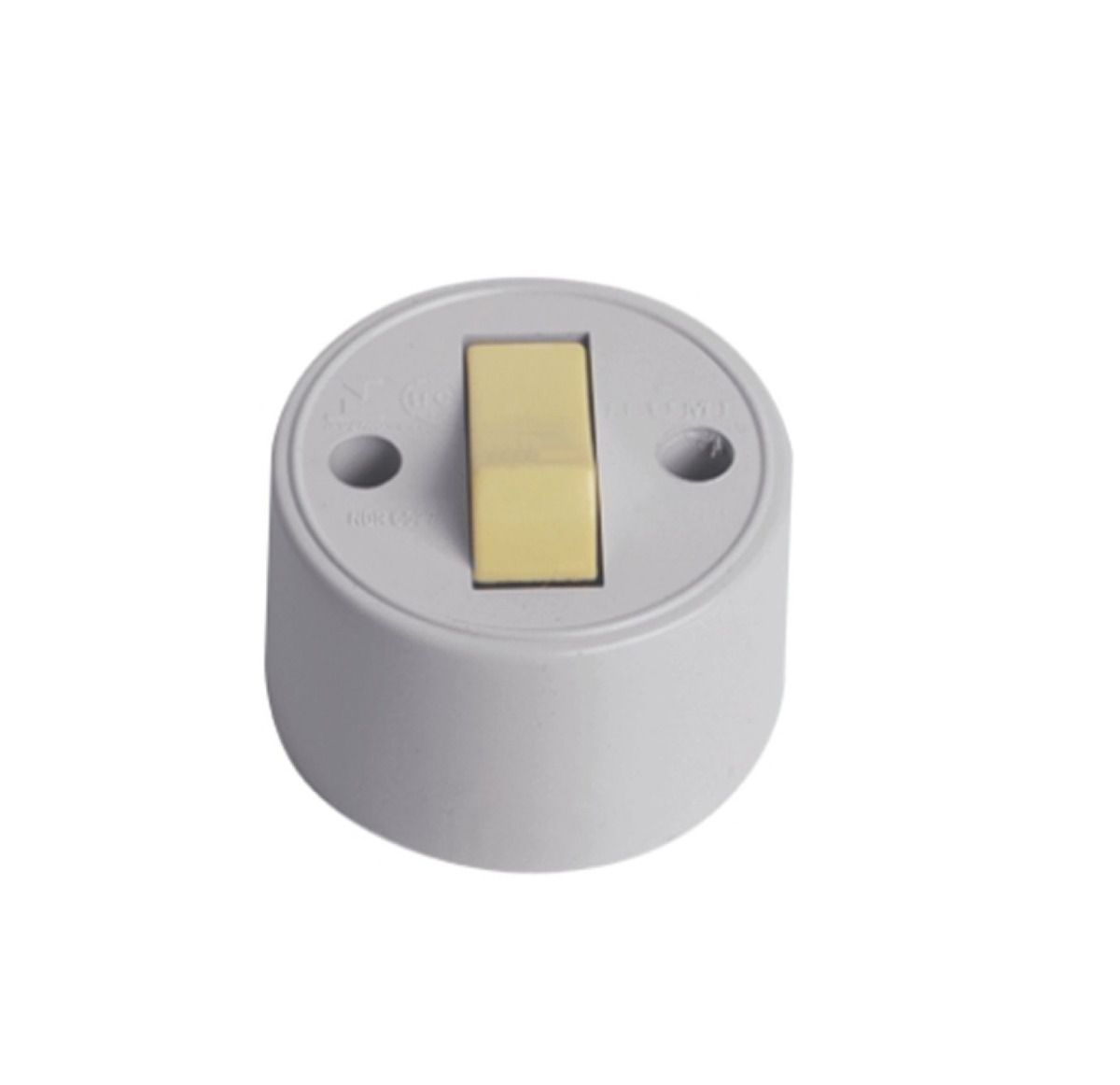 INTERRUPTOR 1 TECLA + TOMADA EXTERNO REDONDO