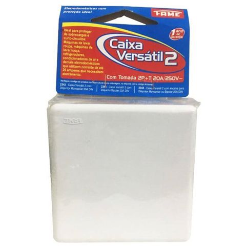 Caixa Versátil Nº2 Para Disjuntor + Tomada 20A 2344 Fame | Santec
