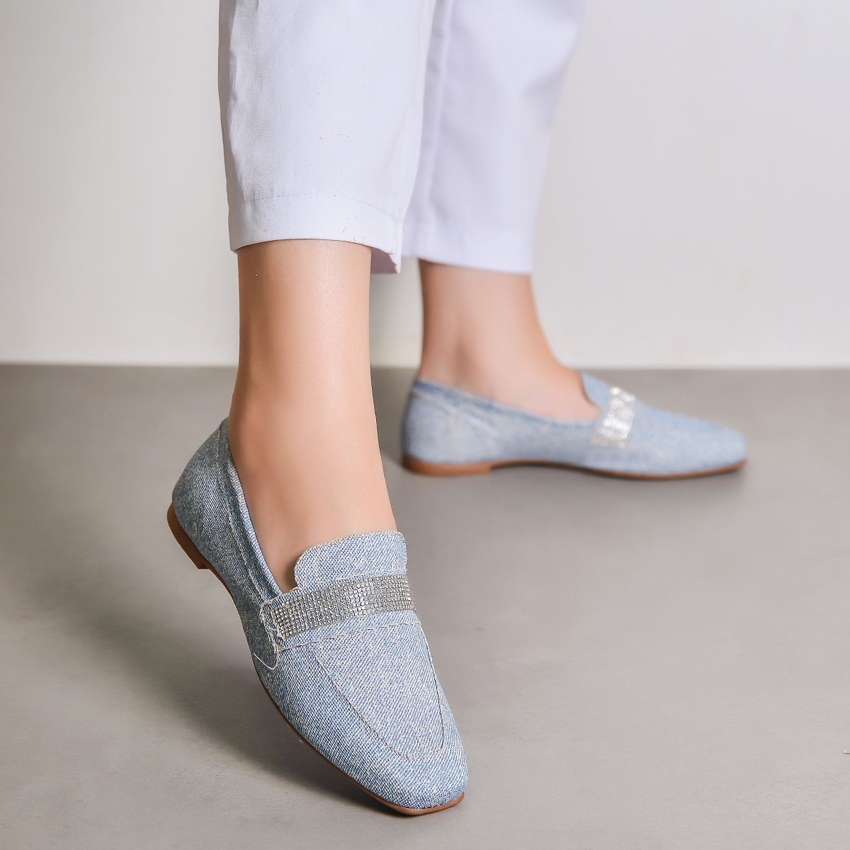 Mocassim claro discount