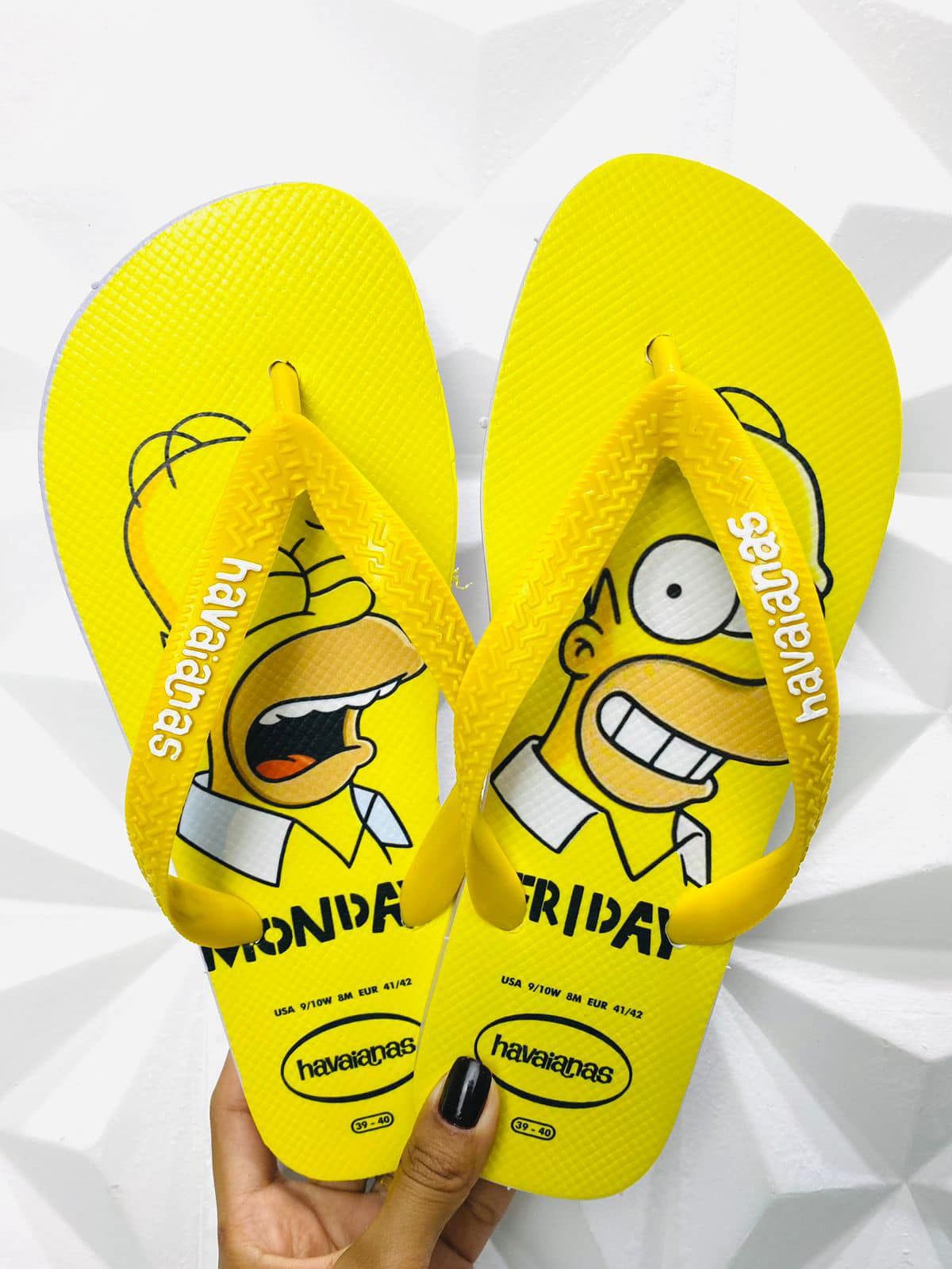 Simpsons Chinelos Havaianas Personalizados Masculino Chinelo