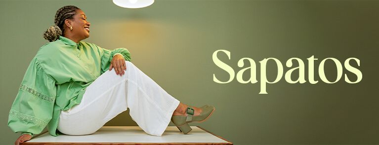 Sapatos de Couro Feminina