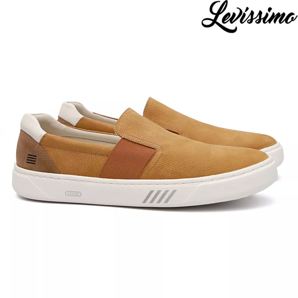 Slip on outlet bege masculino