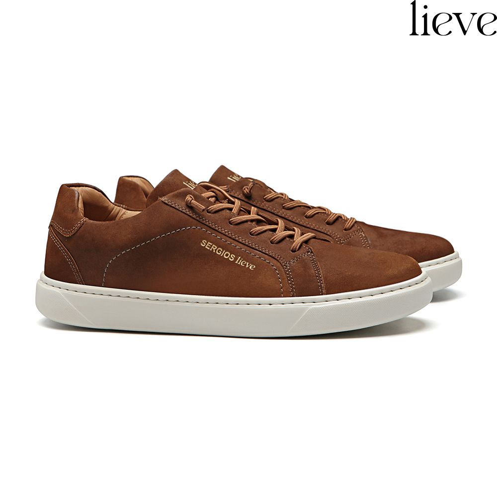 TÊNIS MASCULINO CASUAL EM COURO MARROM SERGIO`S