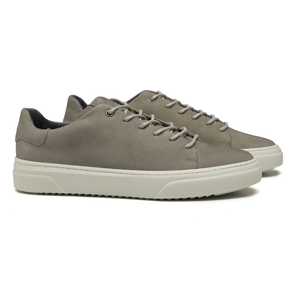 TÊNIS MASCULINO CASUAL EM COURO CINZA SERGIO`S
