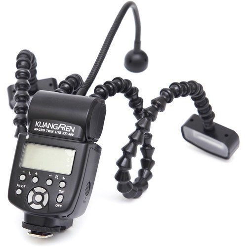 Flash Twin Kuangren Macro Flexível Venus Optics KX-800 Laowa Twin