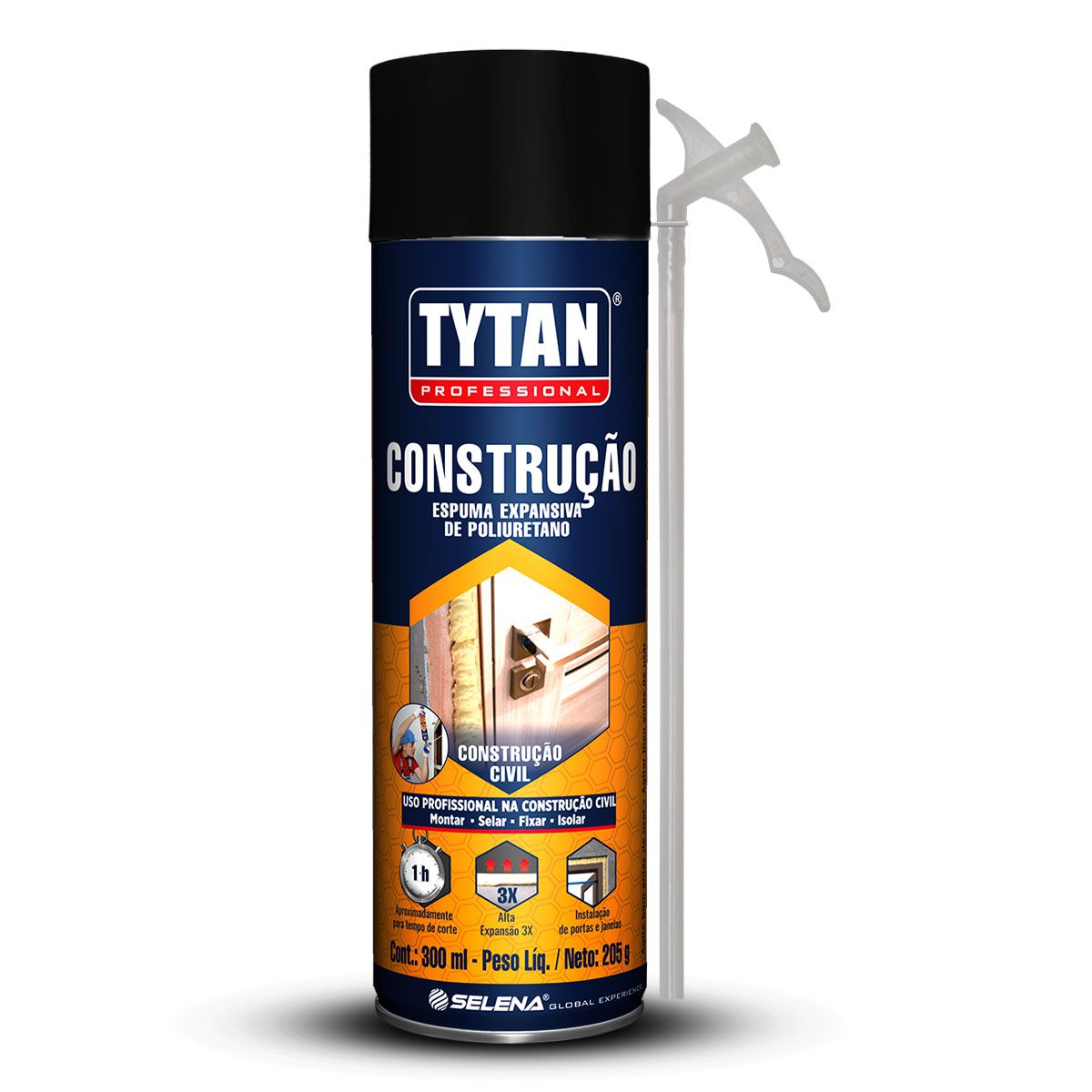Espuma Expansiva de Poliuretano Spray para Construção 500ml TYTAN 40281