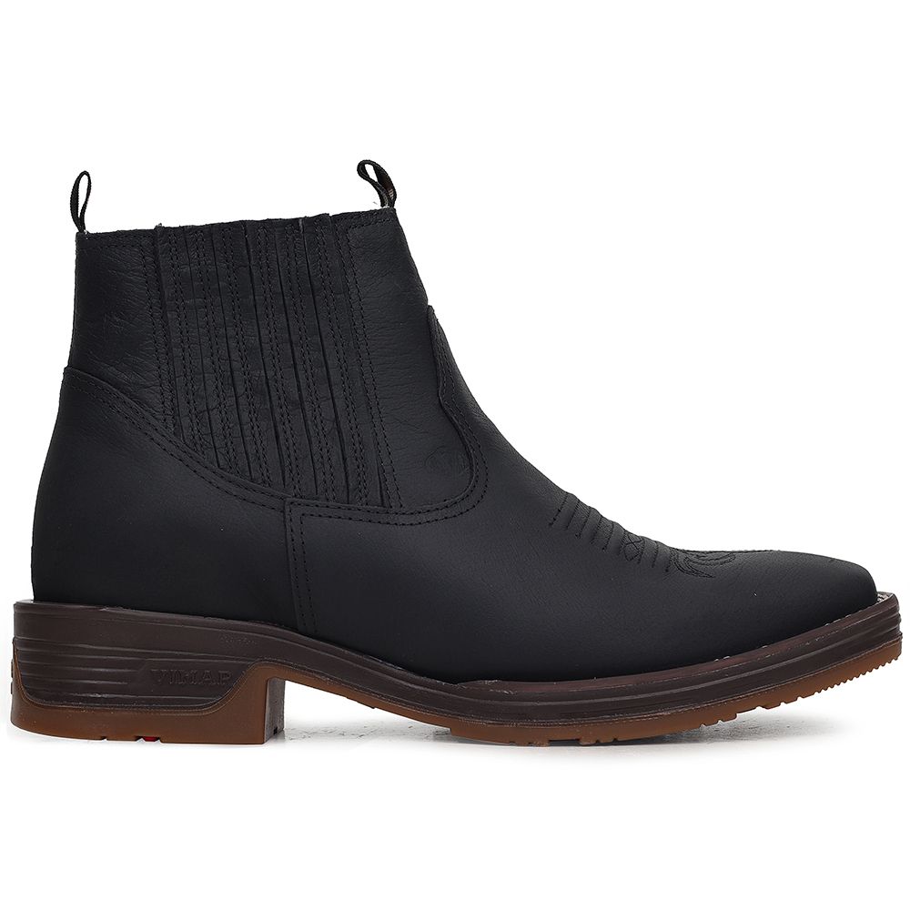 WESTERN ブーツ Justin Men's Frontier Big News Black Square Toe Western Boots